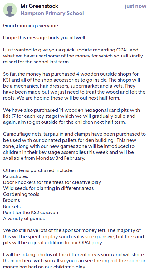 OPAL Update 27.01.2025